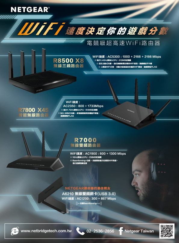 【GQ No.239 Aug.】Netgear 路由器電競廣告