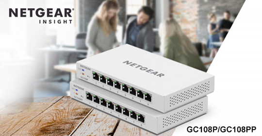 NETGEAR GC108P/GC108PP 雲端交換器