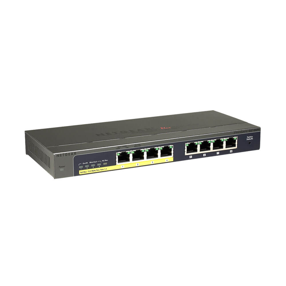 NETGEAR-GS108PE-簡易網管交換器