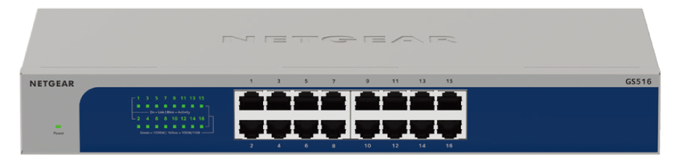 NETGEAR-GS516-無網管交換器