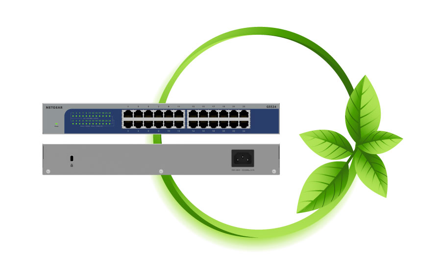 NETGEAR-GS524-無網管交換器