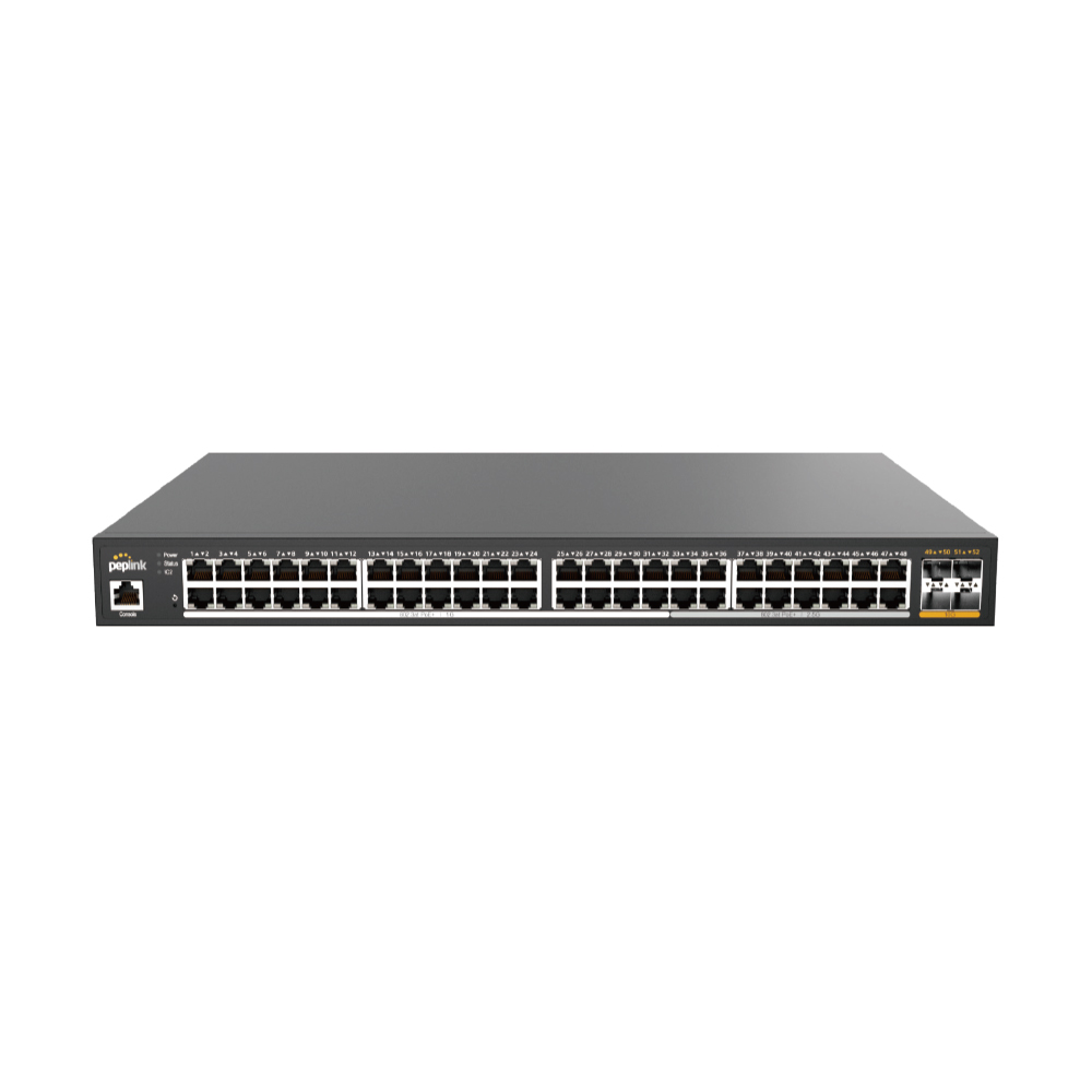 Peplink 48埠1G/2.5G PoE交換器 (PLS-48-H2G)